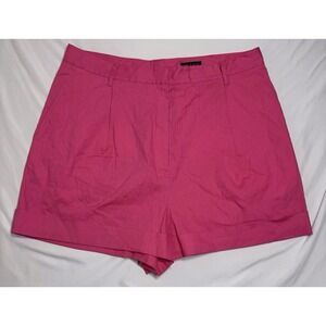 Rag & Bone Magenta Pink Ivy Linen Blend High Rise Shorts Womens Size 16
